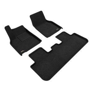 Tesla Model Y Floor Mat Set - Front and Rear - 3D MAXpider - Elegant Series - Black - 2026+ Tesla Model Y Floor Mat Set - Front and Rear - 3D MAXpider - Elegant Series - Black - 2026+